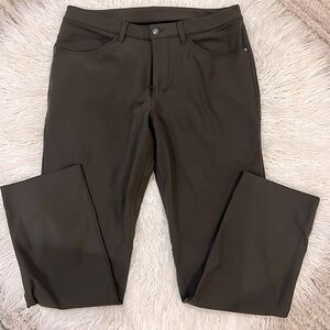 Brown grey lululemon ABC pant, size 34x30, classic fit